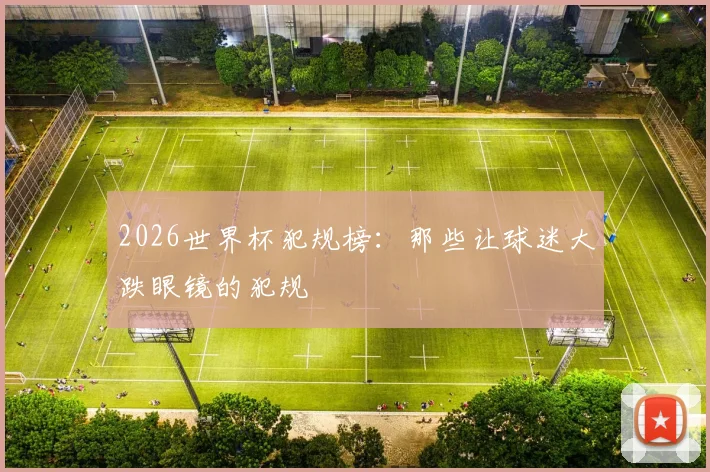 2026世界杯犯规榜：那些让球迷大跌眼镜的犯规